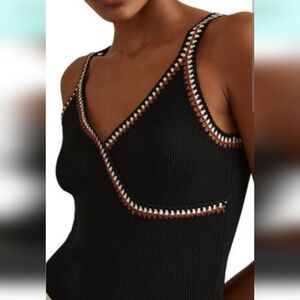 NWT Reiss Kiki Crochet Trim Camisole M